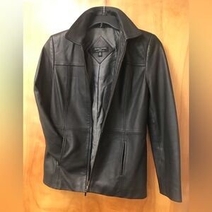 Valerie Stevens Petite Lamb Leather Jacket